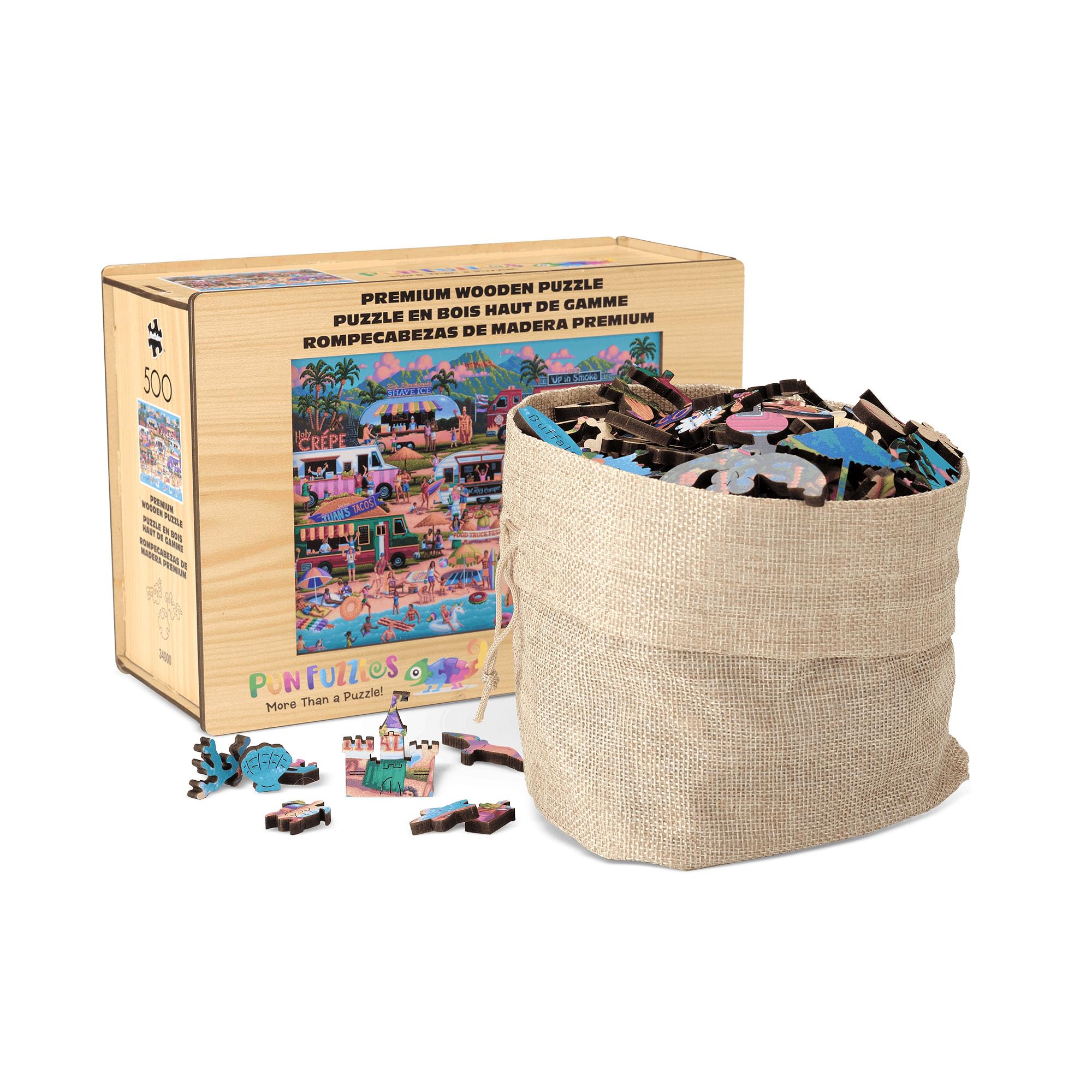 Amazon.com: Buffalo Games - 500 Piece Wooden Jigsaw Puzzle
